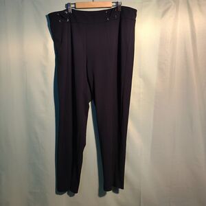 Navy High Waist Lace-Up Detail Dress Pants Women’s Size XL